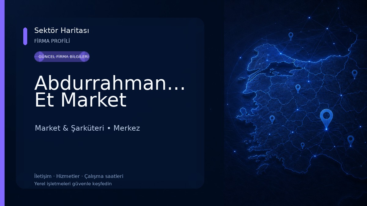 Abdurrahmanbey Et Market Market & Şarküteri