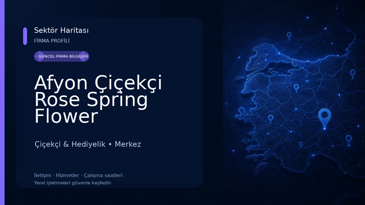 Afyon Çiçekçi Rose Spring Flower Çiçekçi & Hediyelik