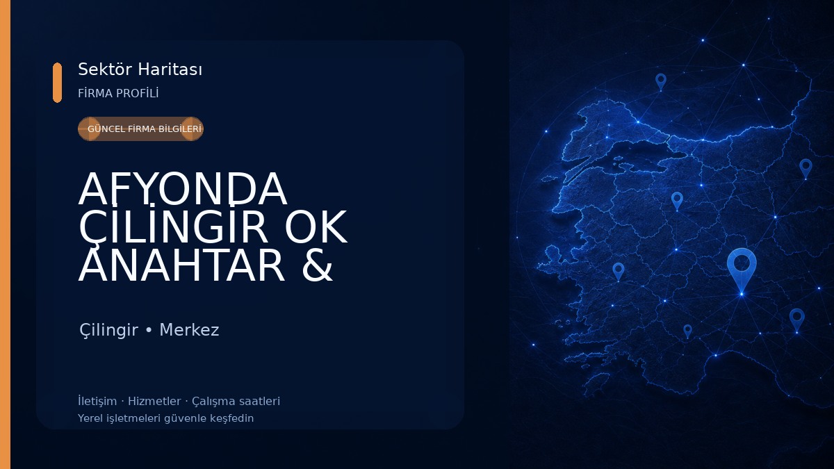 AFYONDA ÇİLİNGİR OK ANAHTAR & ELEKTRONİK ANAHTAR Çilingir