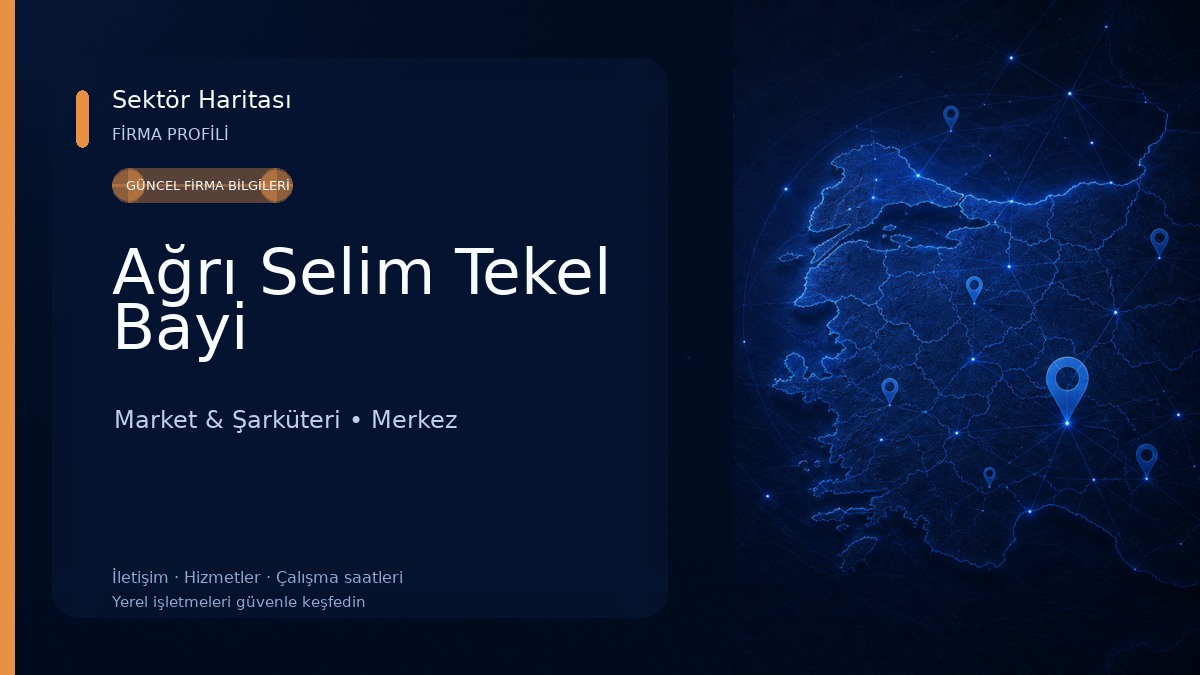 Ağrı Selim Tekel Bayi Market & Şarküteri