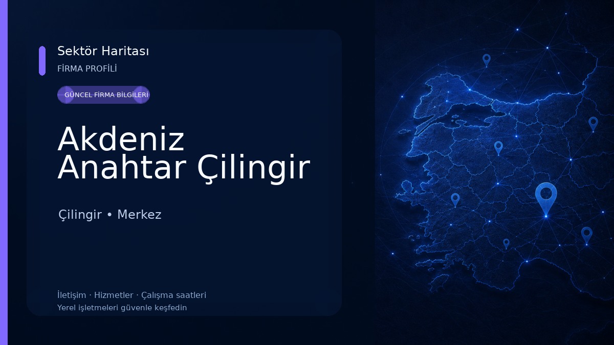 Akdeniz Anahtar Çilingir Çilingir