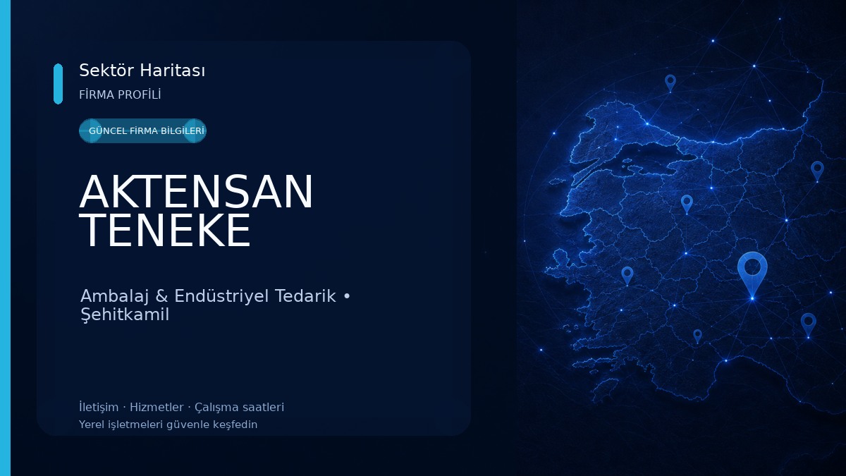 AKTENSAN TENEKE Ambalaj & Endüstriyel Tedarik