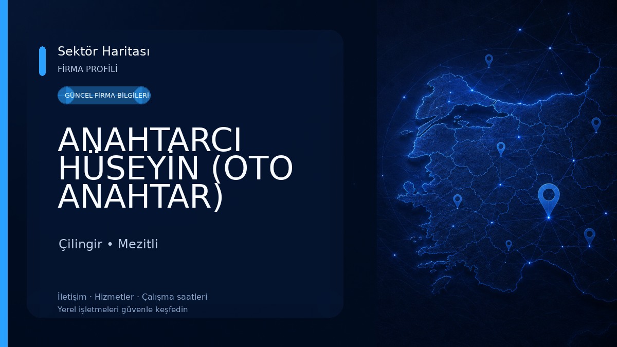 ANAHTARCI HÜSEYİN (OTO ANAHTAR) Çilingir