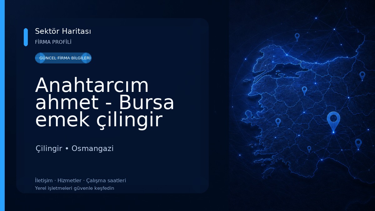 Anahtarcım ahmet - Bursa emek çilingir Çilingir
