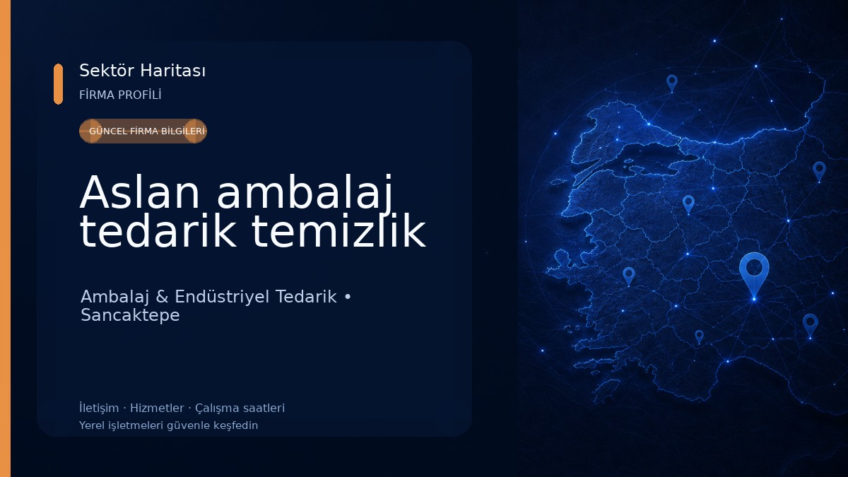 Aslan ambalaj tedarik temizlik Ambalaj & Endüstriyel Tedarik