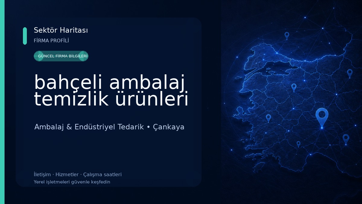 bahçeli ambalaj temizlik ürünleri Ambalaj & Endüstriyel Tedarik