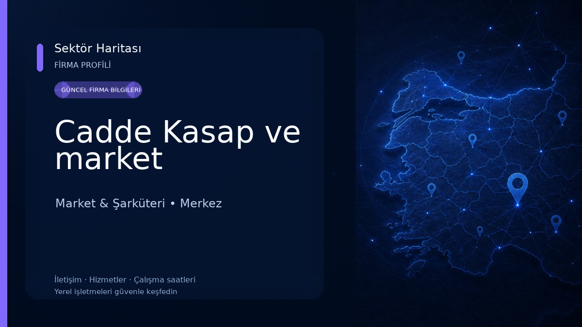 Cadde Kasap ve market Market & Şarküteri