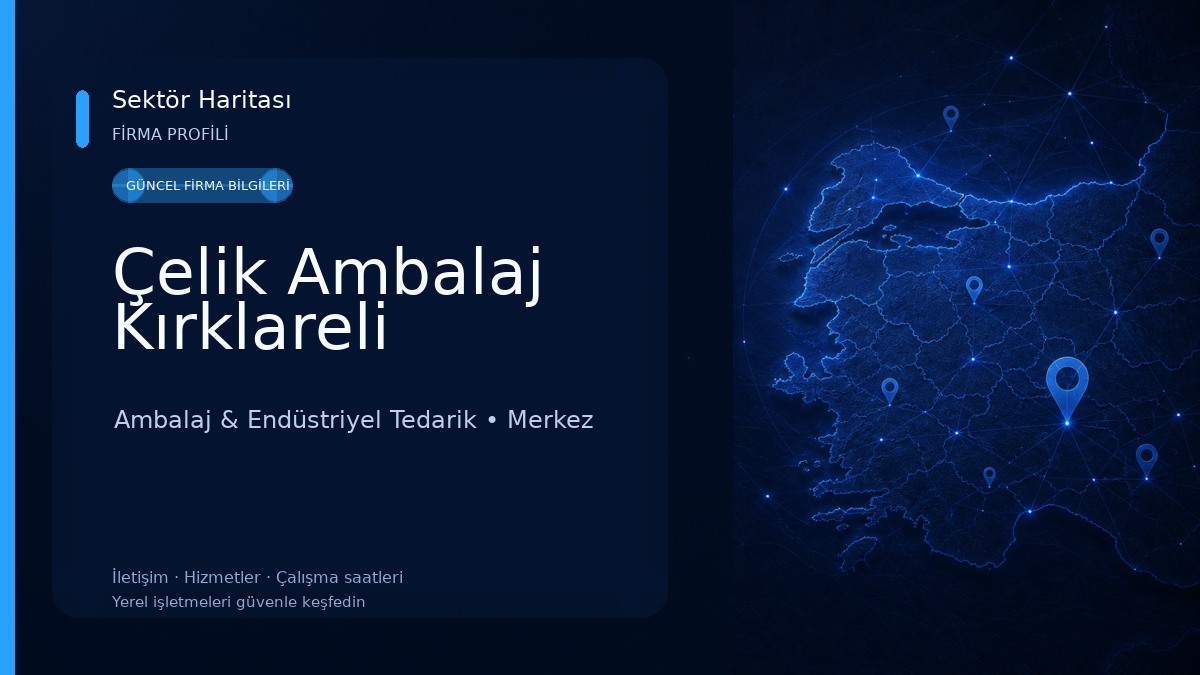 Çelik Ambalaj Kırklareli 