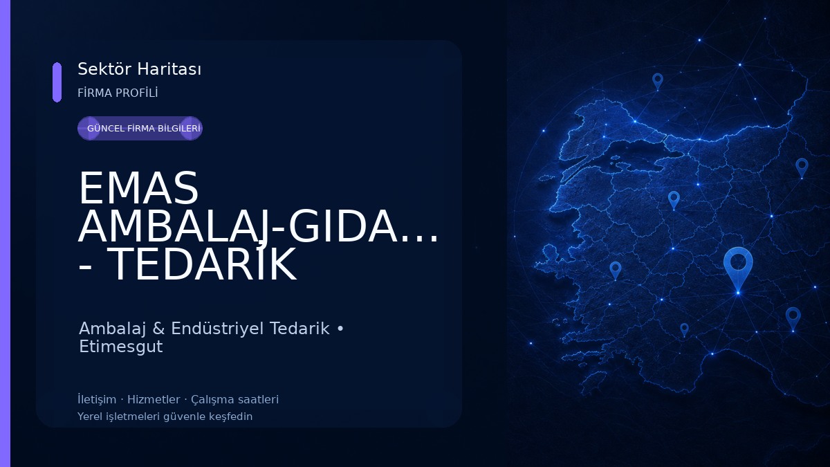 EMAS AMBALAJ-GIDA-TEMİZLİK - TEDARİK Ambalaj & Endüstriyel Tedarik