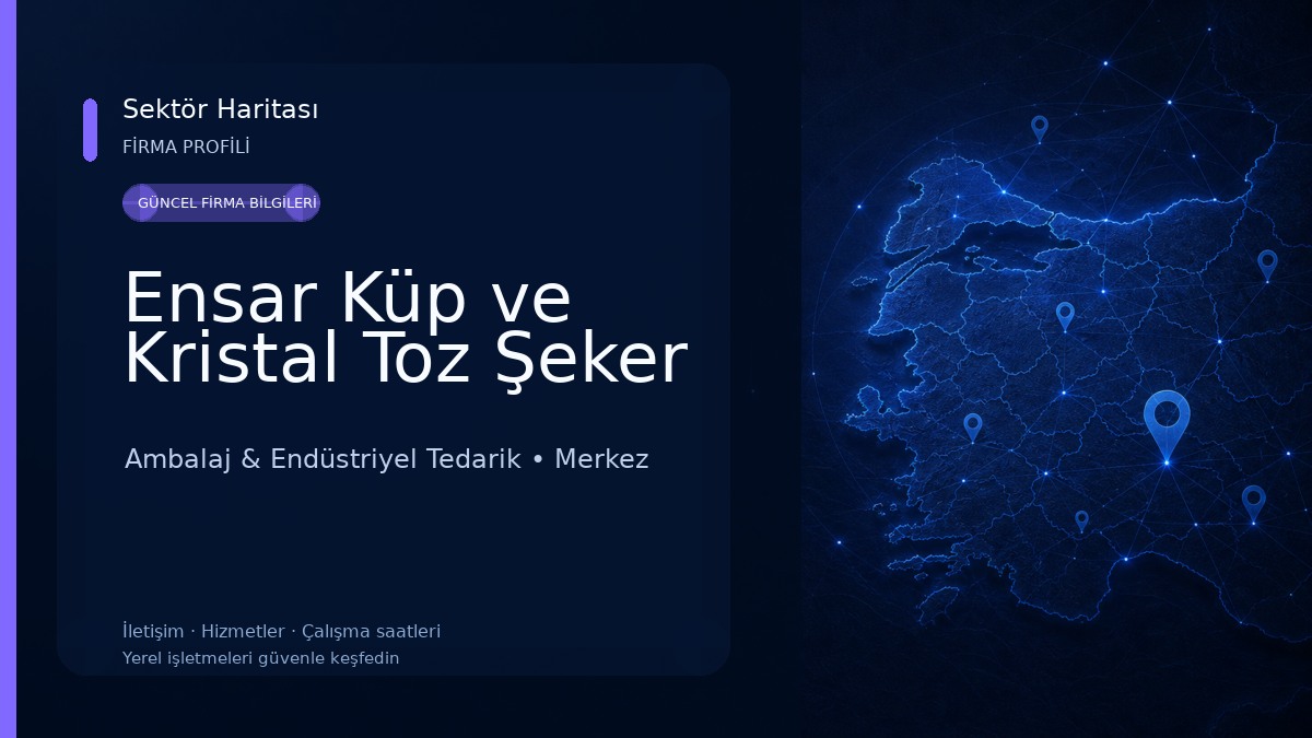 Ensar Küp ve Kristal Toz Şeker