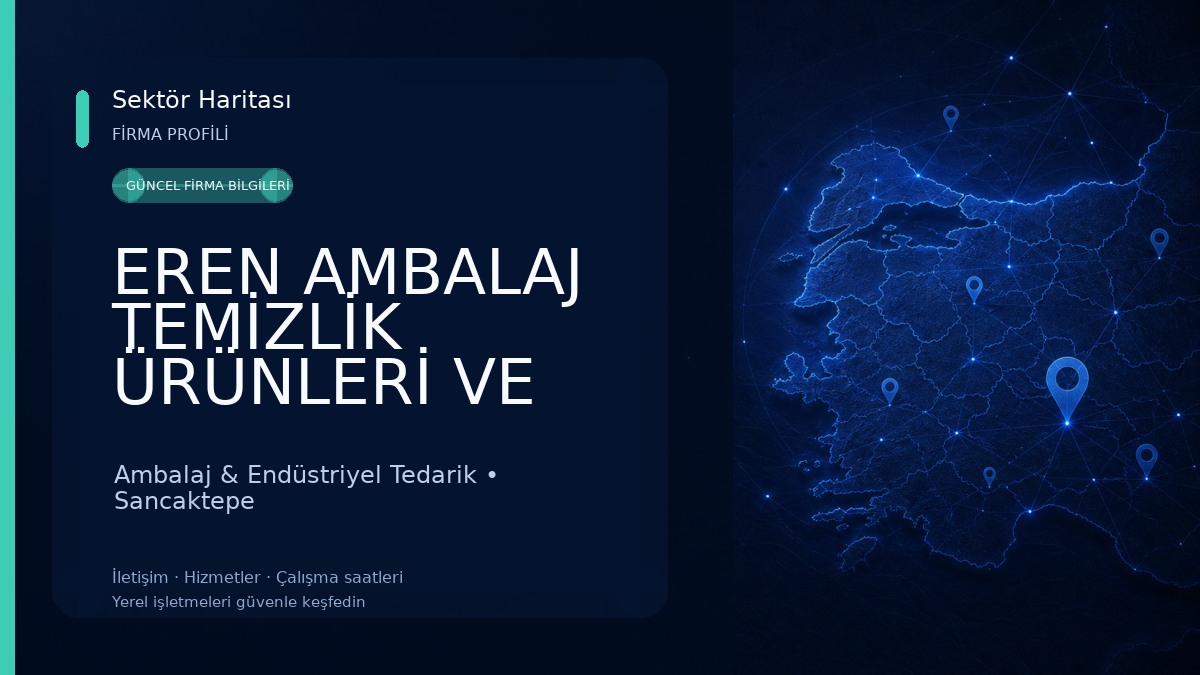 EREN AMBALAJ TEMİZLİK ÜRÜNLERİ VE KURUMSAL TEDARİK