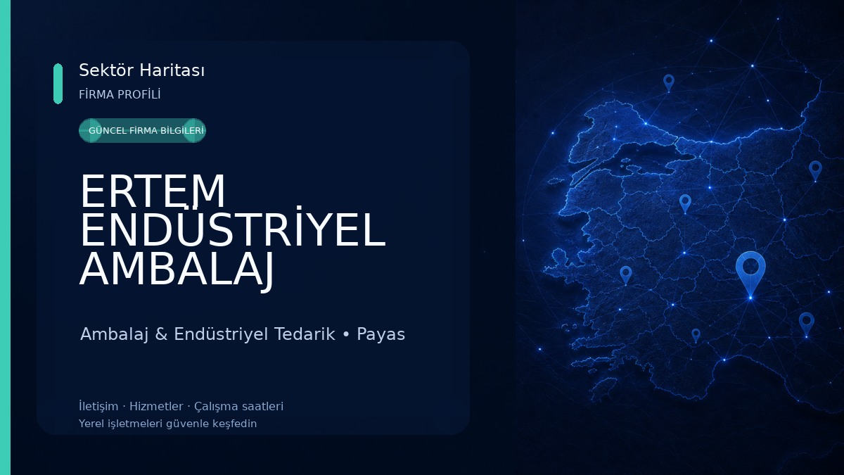 ERTEM ENDÜSTRİYEL AMBALAJ TEMİZLİK GIDA TEDARİK LTD ŞTİ Ambalaj & Endüstriyel Tedarik