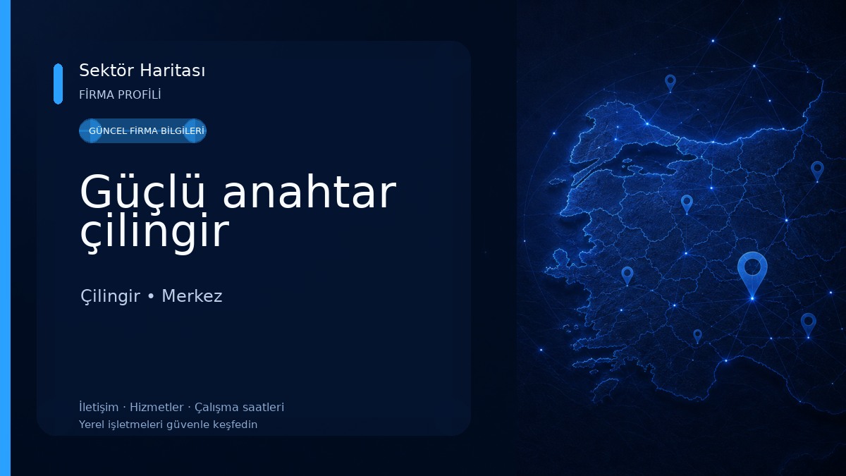 Güçlü anahtar çilingir Çilingir