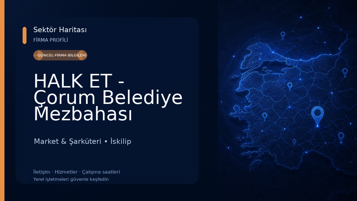 HALK ET - Çorum Belediye Mezbahası Market & Şarküteri