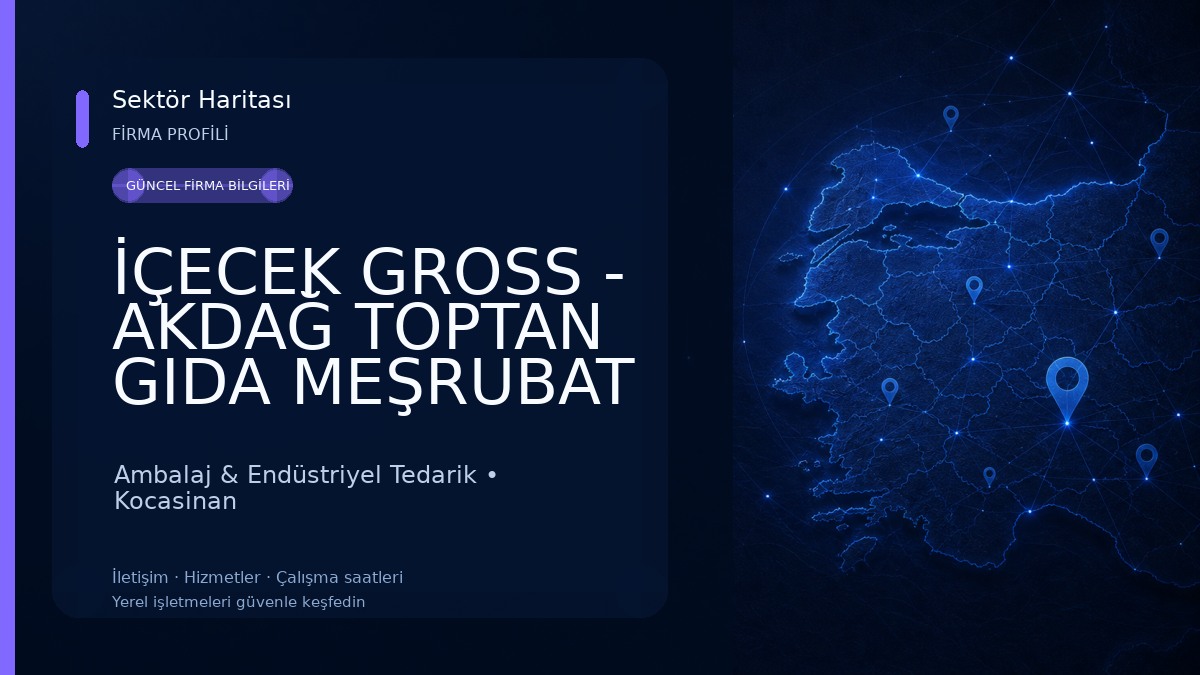 İÇECEK GROSS - AKDAĞ TOPTAN GIDA MEŞRUBAT AMBALAJ 