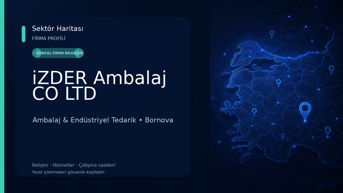 iZDER Ambalaj CO LTD Ambalaj & Endüstriyel Tedarik
