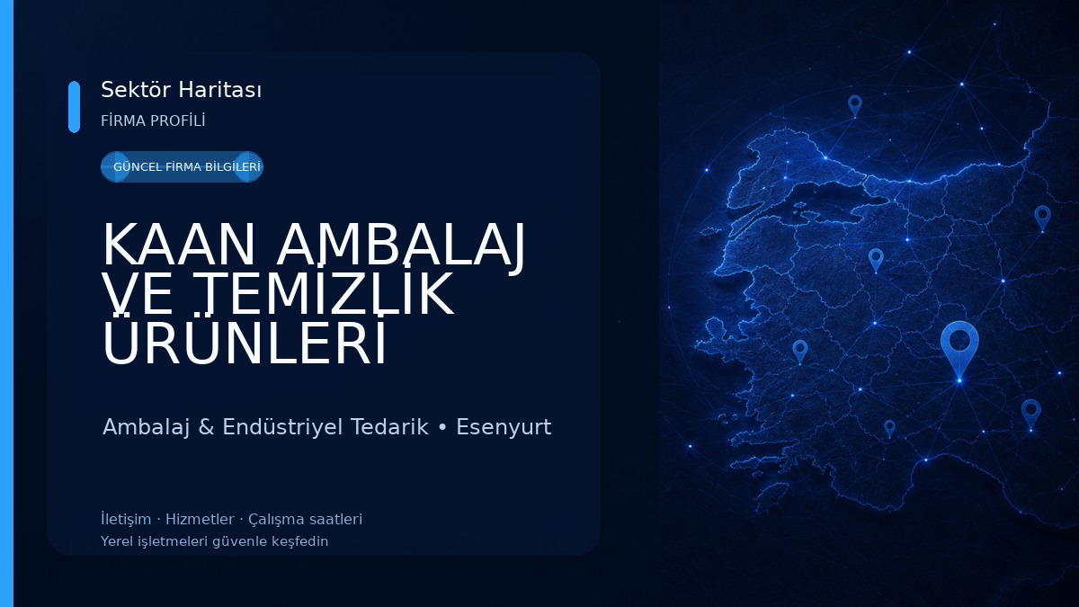 KAAN AMBALAJ VE TEMİZLİK ÜRÜNLERİ Ambalaj & Endüstriyel Tedarik
