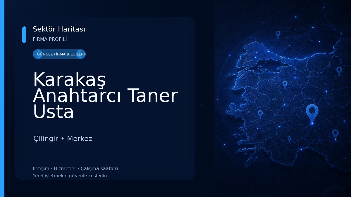 Karakaş Anahtarcı Taner Usta Çilingir
