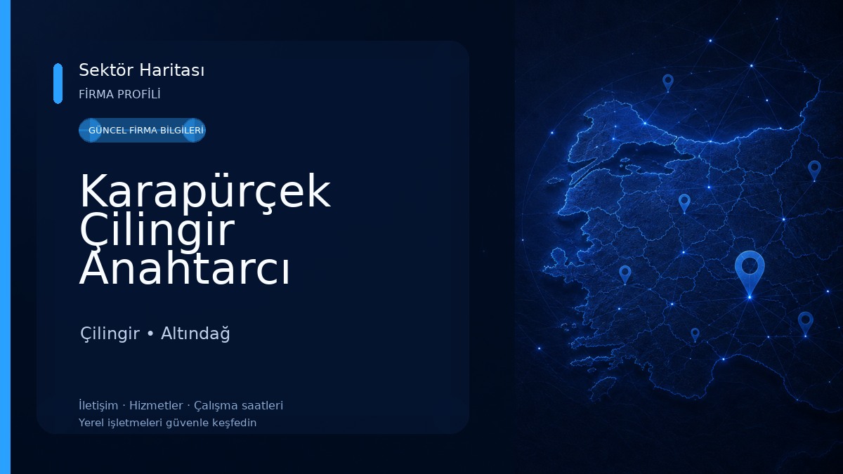 Karapürçek Çilingir Anahtarcı Çilingir