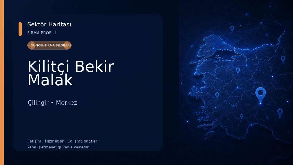 Kilitçi Bekir Malak Çilingir