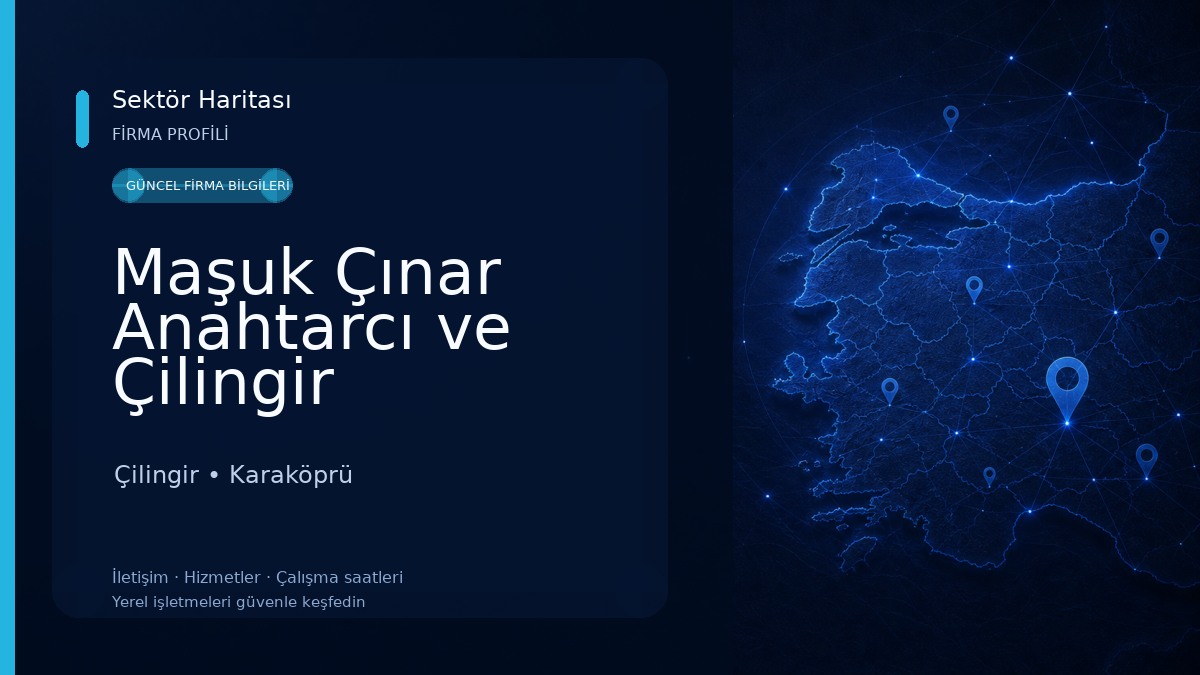Maşuk Çınar Anahtarcı ve Çilingir Çilingir