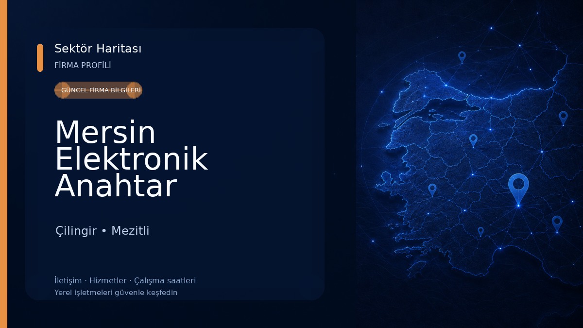 Mersin Elektronik Anahtar Çilingir