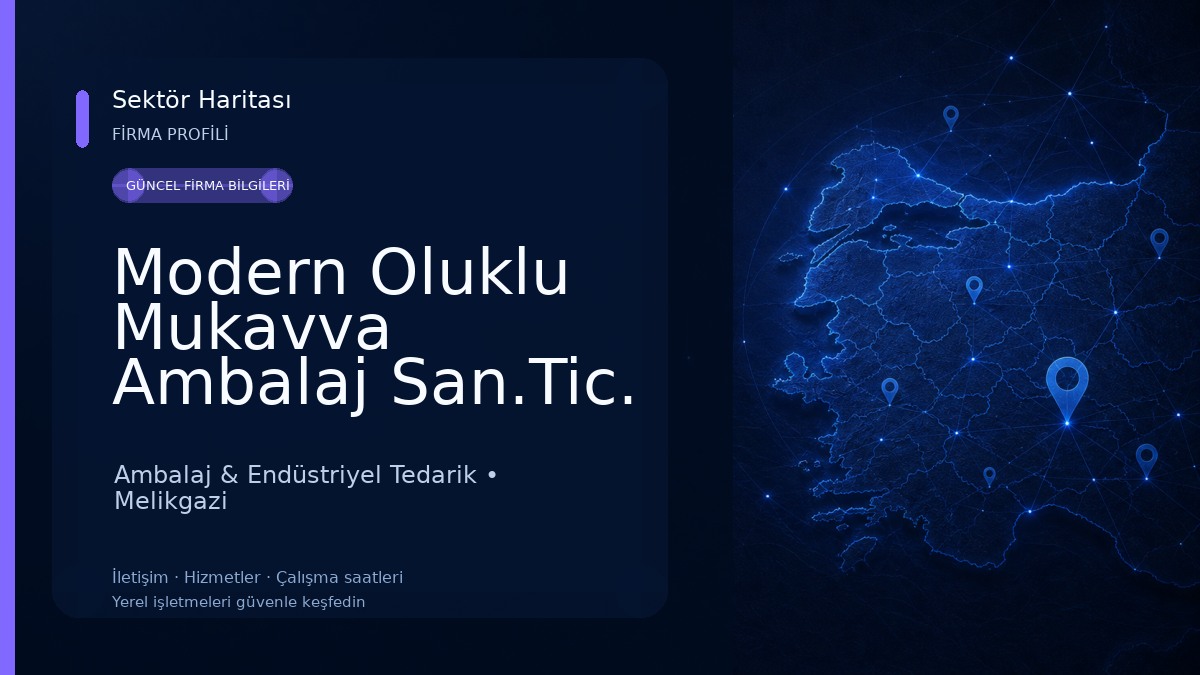 Modern Oluklu Mukavva Ambalaj San.Tic. ve AŞ. Ambalaj & Endüstriyel Tedarik
