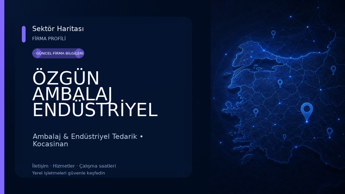 ÖZGÜN AMBALAJ ENDÜSTRİYEL TEMİZLİK 