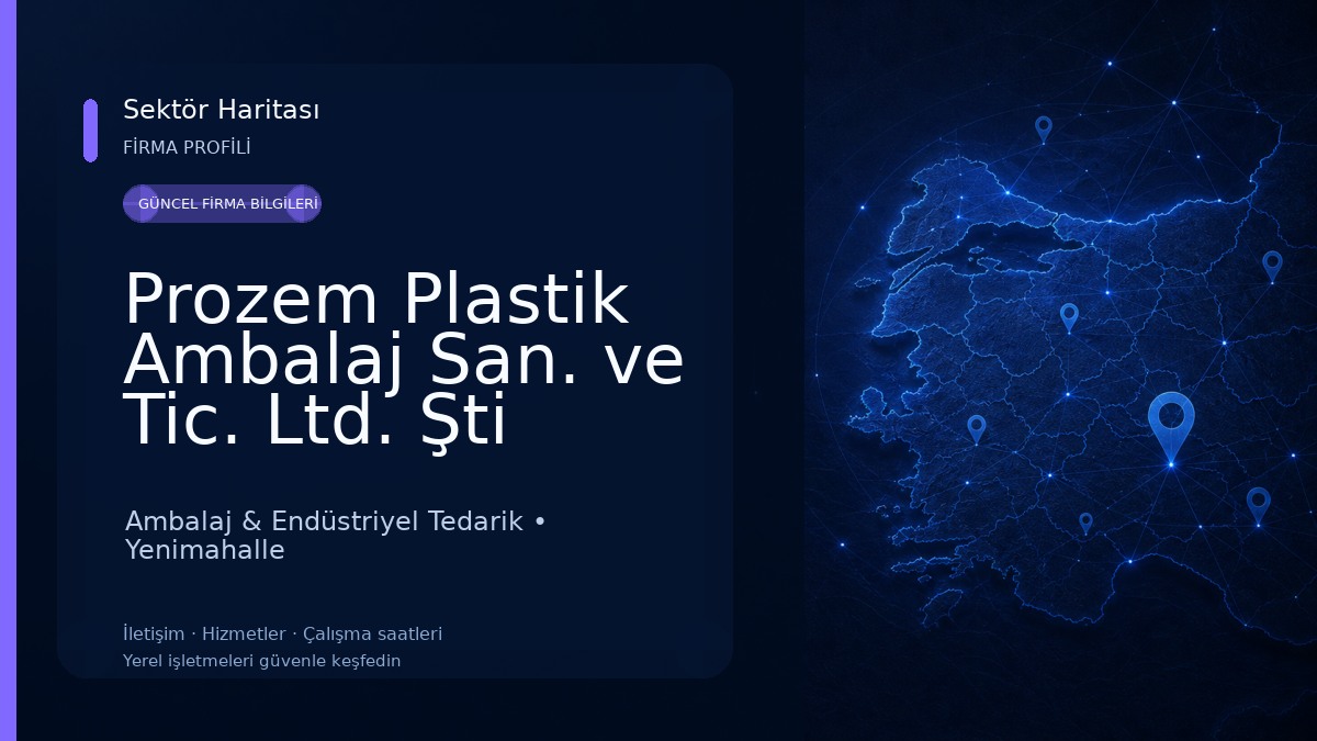 Prozem Plastik Ambalaj San. ve Tic. Ltd. Şti Ambalaj & Endüstriyel Tedarik