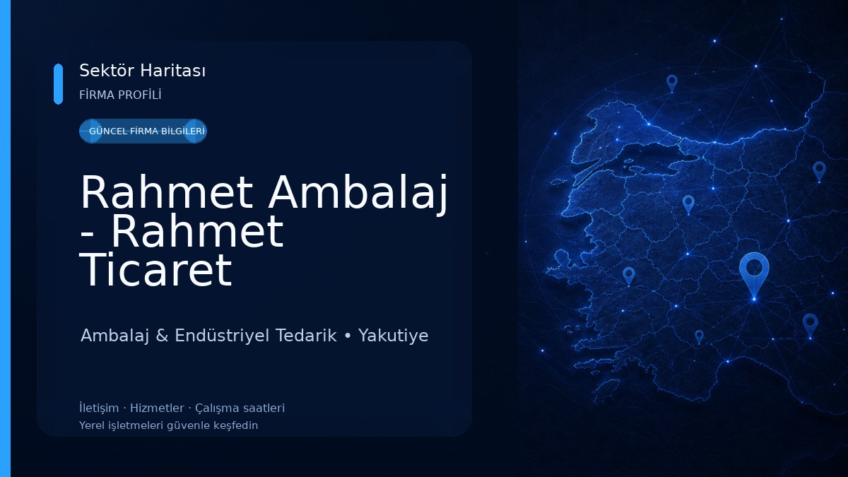 Rahmet Ambalaj - Rahmet Ticaret Ambalaj & Endüstriyel Tedarik