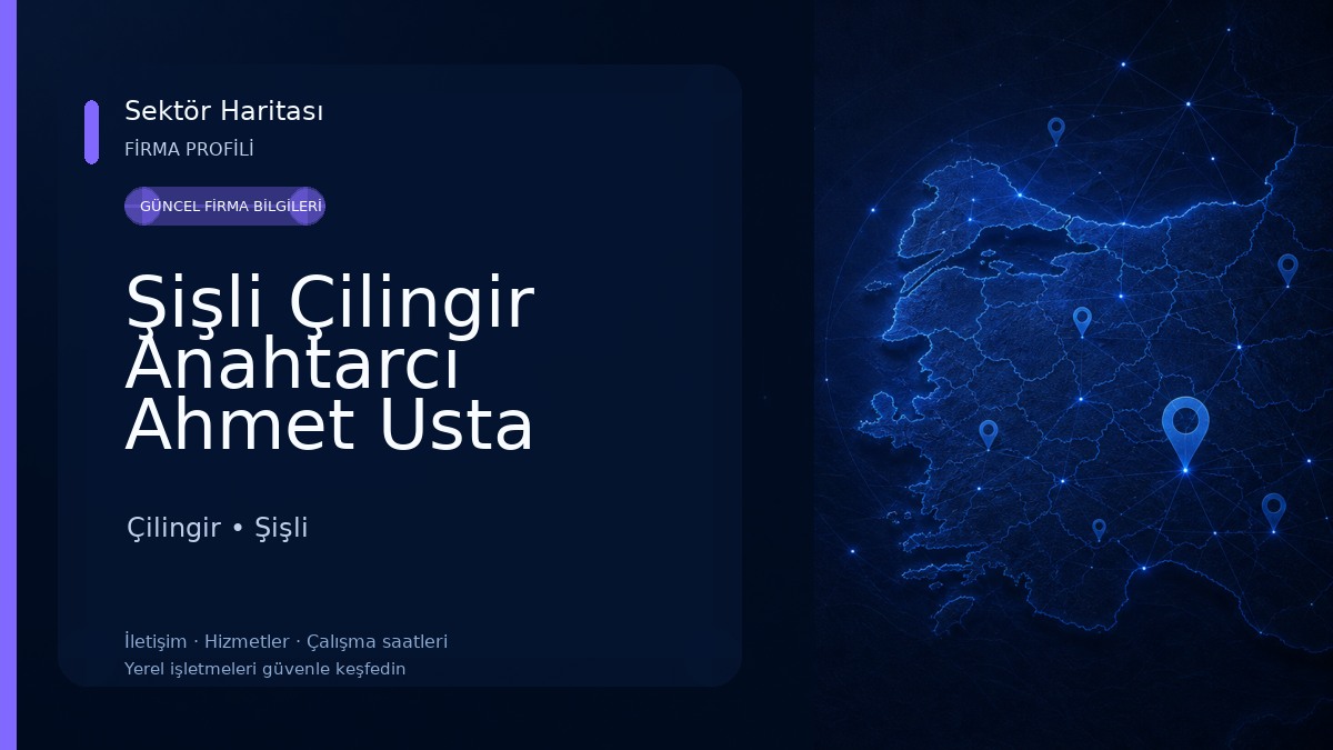 Şişli Çilingir Anahtarcı Ahmet Usta Çilingir