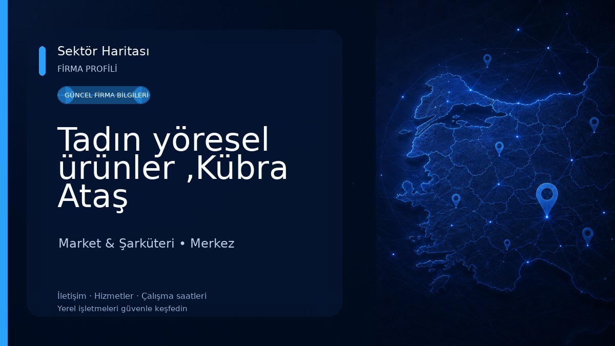 Tadın yöresel ürünler ,Kübra Ataş Market & Şarküteri