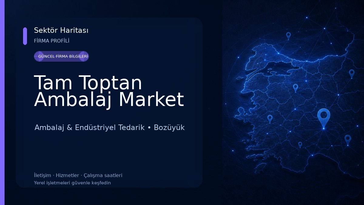 Tam Toptan Ambalaj Market Ambalaj & Endüstriyel Tedarik